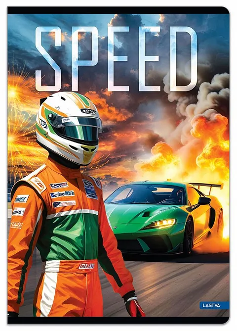 Caiet Lastva Speed A5 52 Coli Rânduri Late Cu Câmp Spiră Sortiment