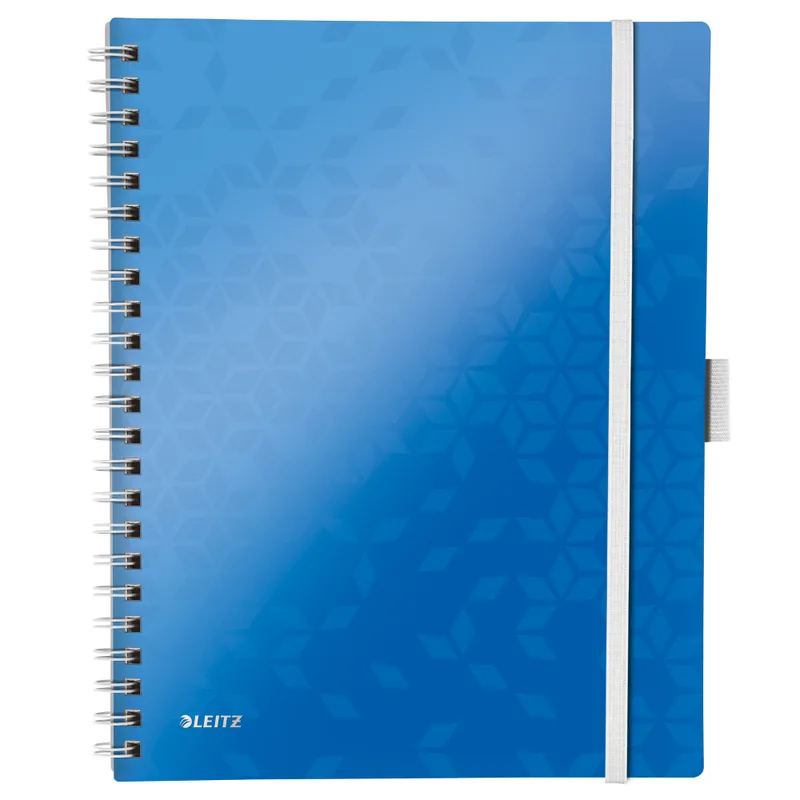 Caiet Leitz WOW Be Mobile A4 80 File cu Spira Dictando Albastru Metalizat