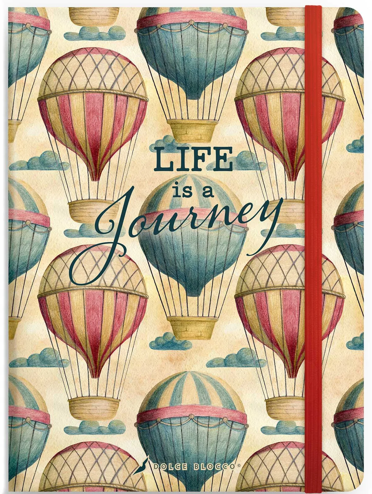 Caiet Lizzy Card Dolce Blocco Life is a Journey 14x20cm 176 Pagini