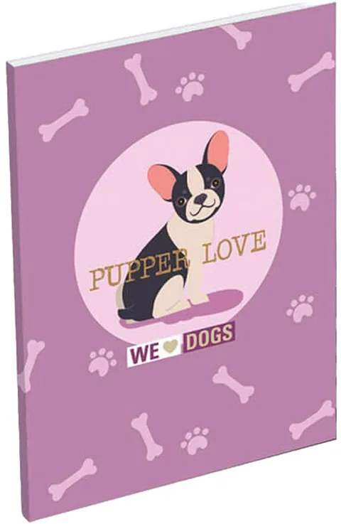 Caiet Lizzy Card We Love Dogs Pups A7