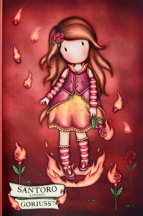 Caiet Mare Santoro Gorjuss Fire In My Heart 38 Coli