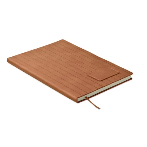 Caiet Midocean A5 80 Coli Liniat PU Fumuriu