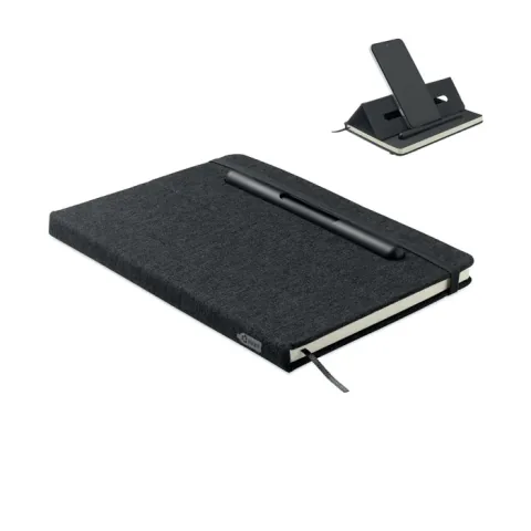 Caiet Midocean A5 cu Suport Telefon Coperta Rigida 192 Pagini
