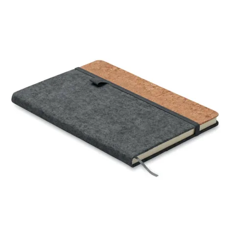 Caiet Midocean A5 RPET Pluta 160 Pagini Liniat