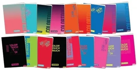 Caiet Mitama Color Touch A4 Linii Largi 52+2 Coli Sortiment