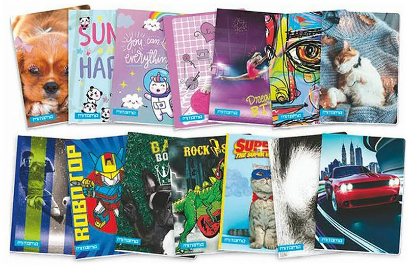 Caiet Mitama Fantasy A4 Rânduri Late 40+2 Coli Sortiment