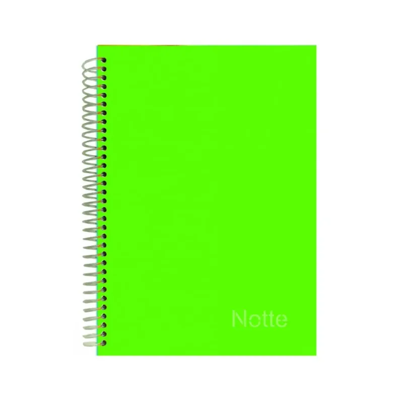 Caiet Notte A4 cu Spira 72 File Matematica Verde