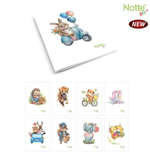 Caiet Notte BFF A5 80 File Capsat Matematică