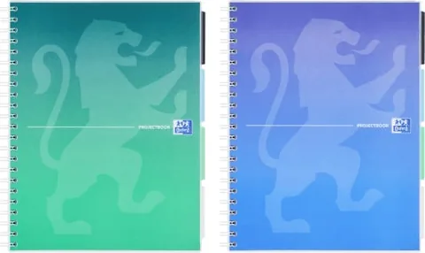 Caiet Oxford Gradient Project Book A4 80 File Spira Matematica Culori Diverse