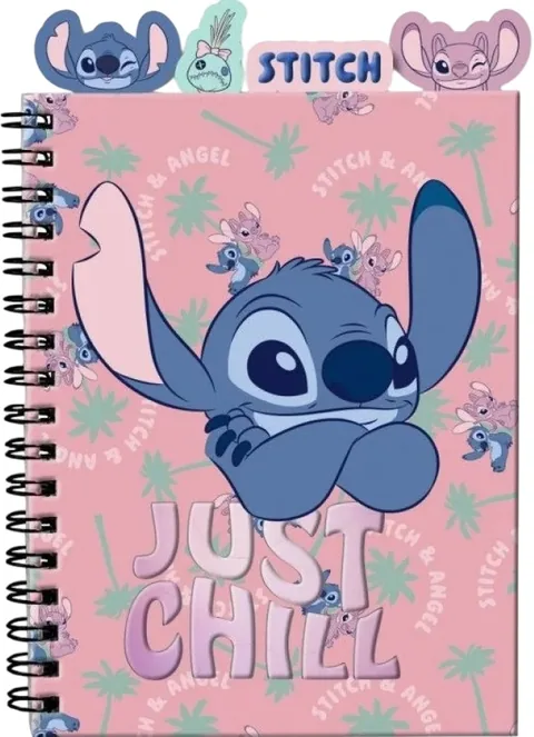 Caiet Paso Stitch Just Chill A5 96 Foi Cu Spirală