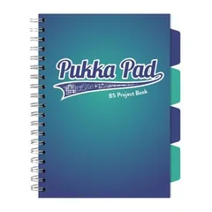 Caiet Pukka Pad Project Book B5 200 File Matematica Albastru
