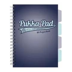 Caiet Pukka Pad Project Book B5 200 File Matematica Albastru PKP031082