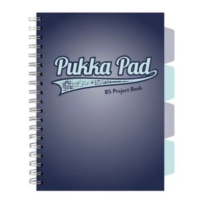 Caiet Pukka Pad Project Book B5 200 File Matematica Albastru PKP031082