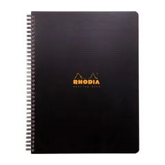 Caiet RTC Rhodiactive MeetingBook A4 80 File cu Spira Negru