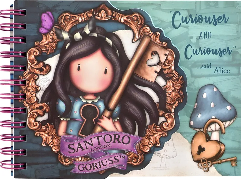 Caiet Santoro Gorjuss Curiozitate Spiralat