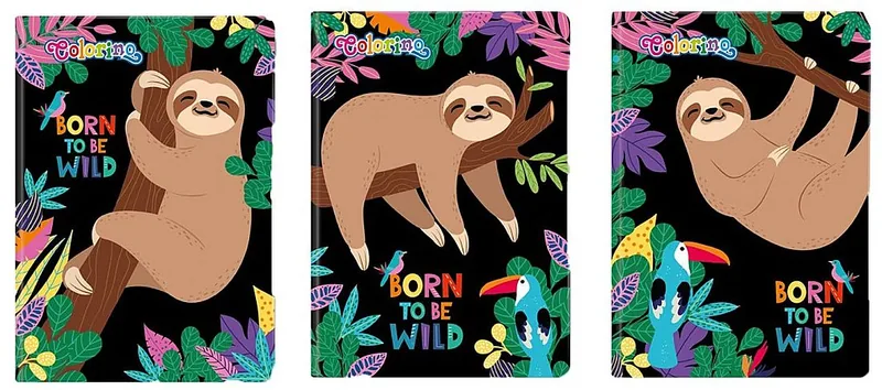 Caiet Școlar Colorino Wildkid A5 60 Coli Linii Largi Asortiment