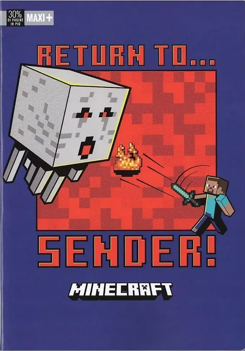 Caiet Școlar Minecraft Jolly A4 50 File Rânduri Largi Sortiment
