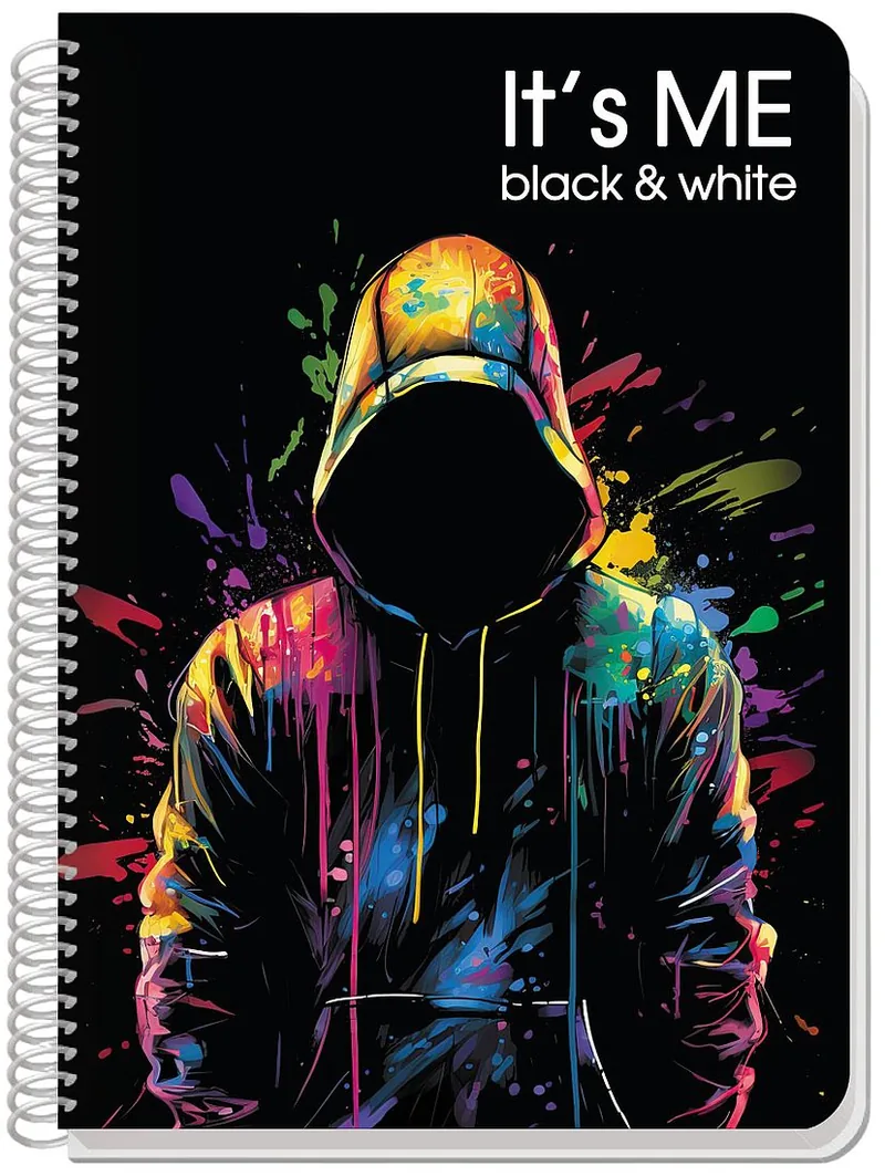 Caiet Spiralat Black&White It's Me B5 105 Coli Sortiment
