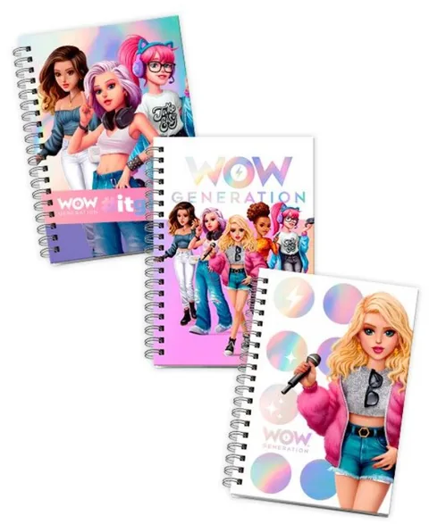 Caiet WOW Generation A5 Sortiment