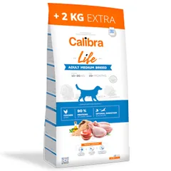 Calibra Dog Life Adult Medium Breed Chicken 12kg plus 2kg