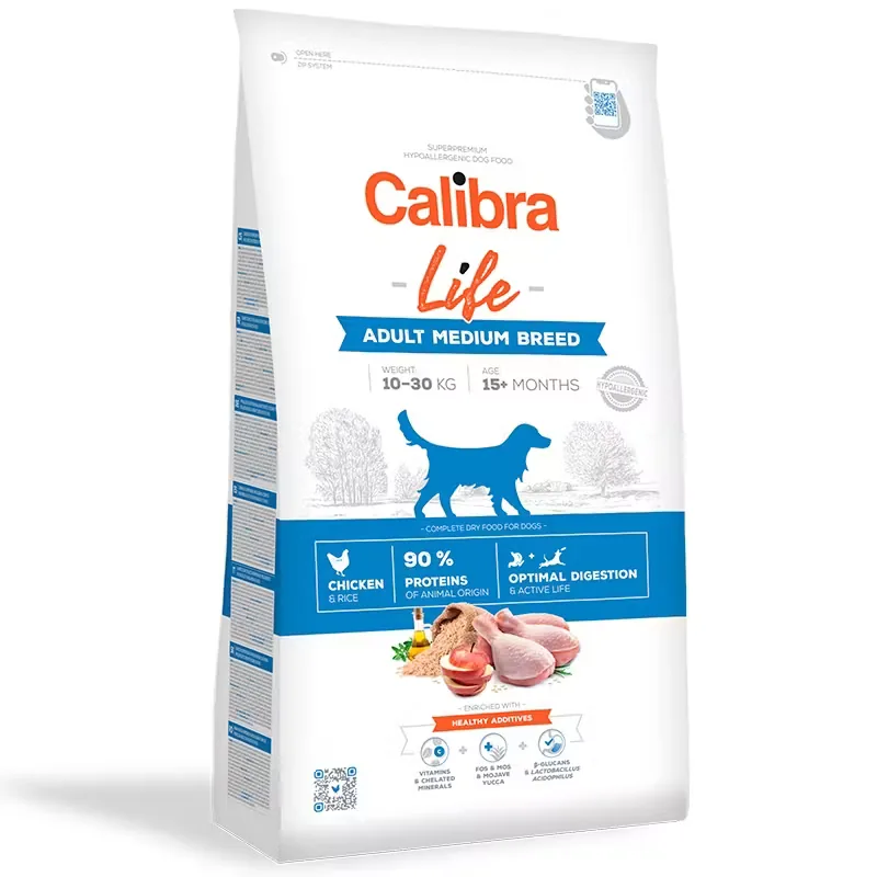 Hrana Uscata Caini Calibra Dog Life Adult Medium Breed Pui 2.5kg