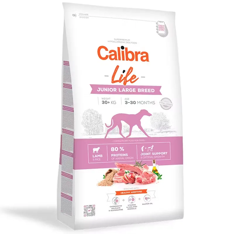 Hrana Uscata Caini Calibra Dog Life Junior Large Breed Lamb 12kg