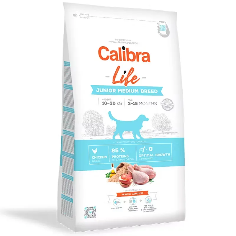 Hrana Uscata Caine Calibra Dog Life Junior Medium Breed Chicken 12kg