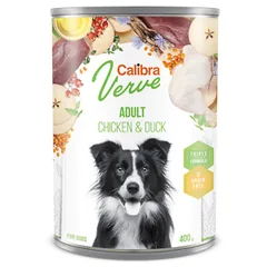 Calibra Dog Verve GF Adult Pui si Rata 400g Conserva