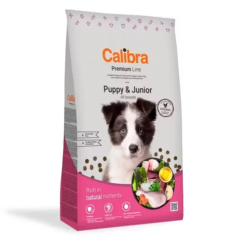 Hrana Uscata Caini Calibra Dog Premium Puppy & Junior 12kg