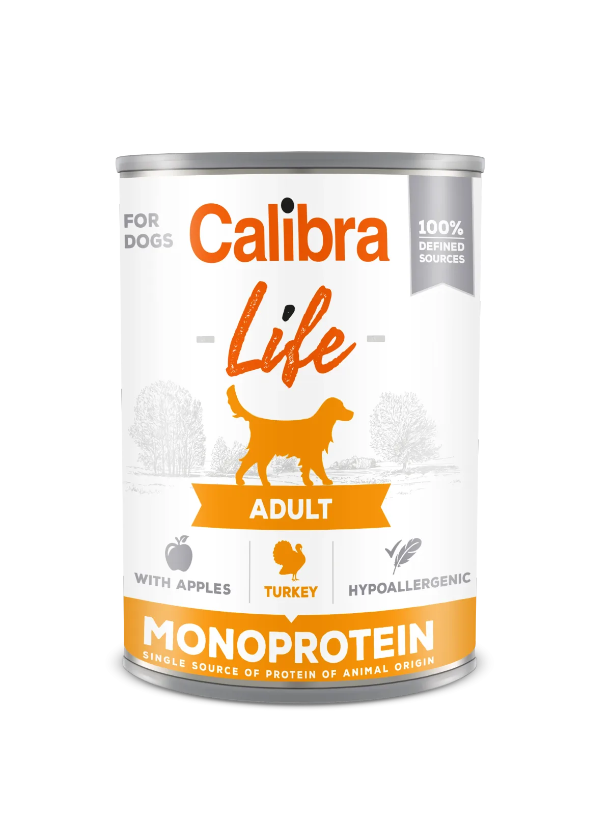 Hrana Umeda pentru Caini Calibra Dog Life Turkey with Apples 400g