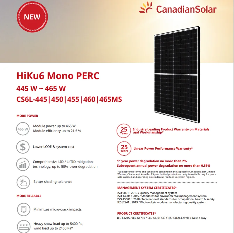 Canadian Solar HiKu6 Mono PERC CS6L-460MS Black Frame - imagine 2