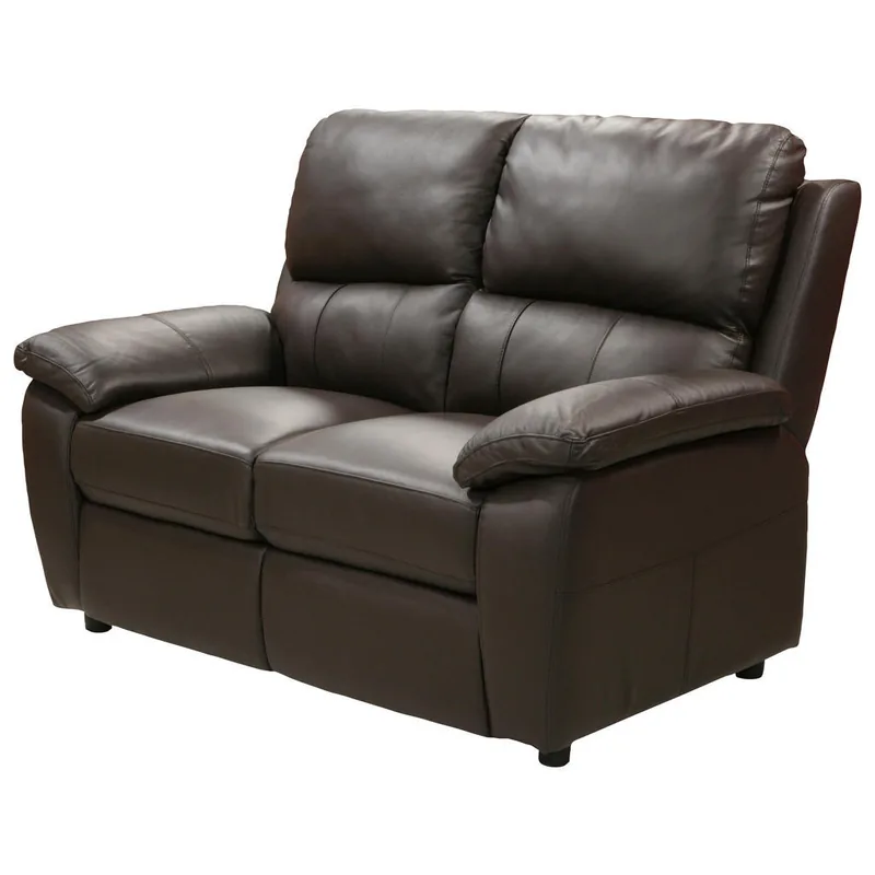 Canapea 2 Locuri Cantus Lemn Textil Piele Maro
