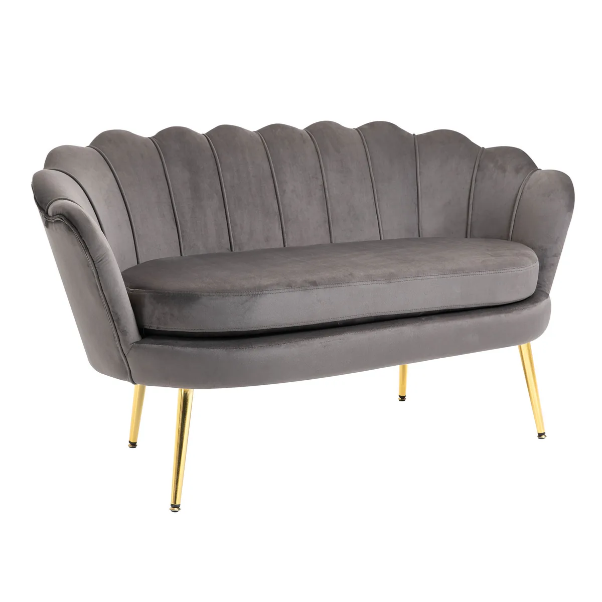 Canapea 2 Locuri Homcom Catifea Maro 130x63x73cm