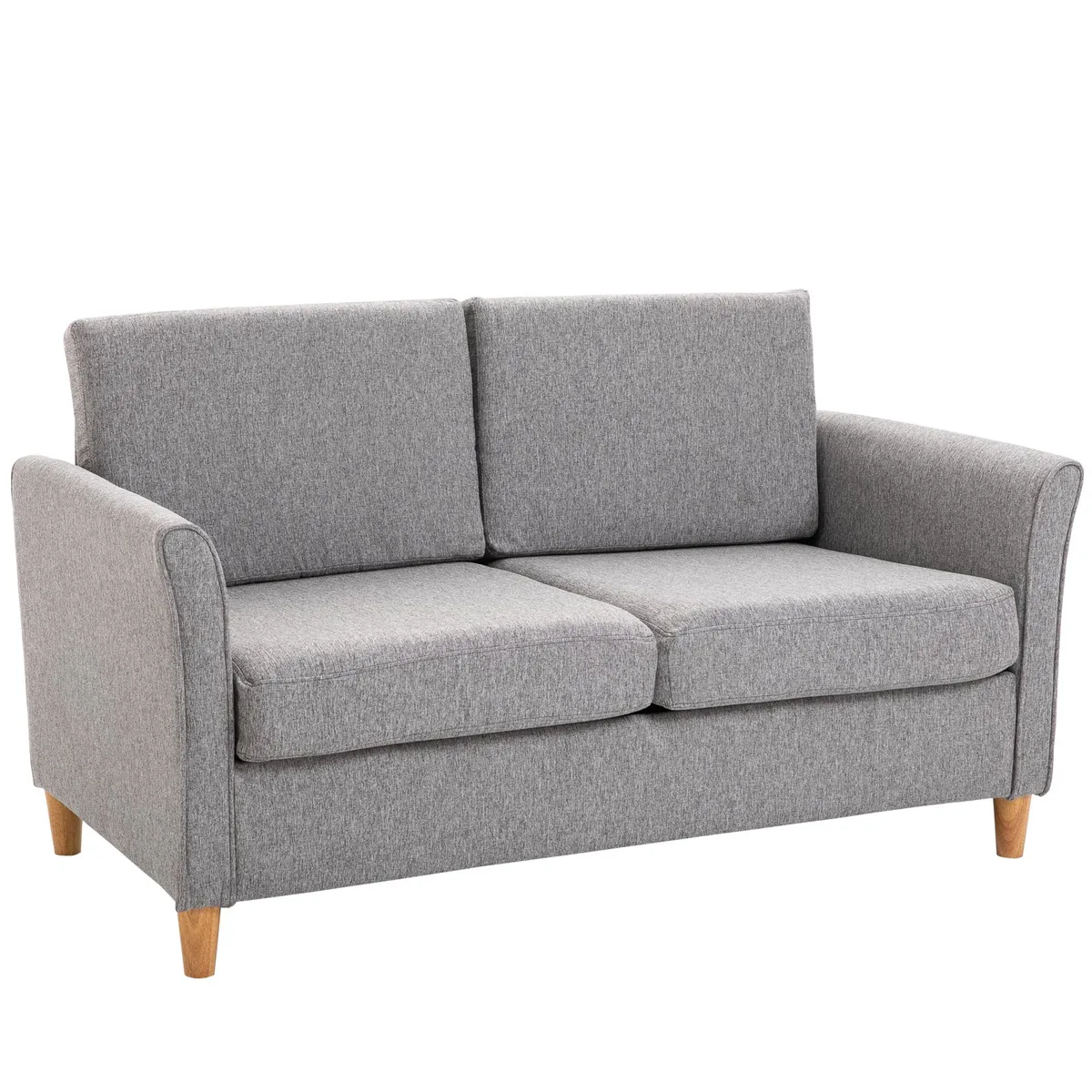Canapea 2 Locuri Homcom Gri 141x70x78cm