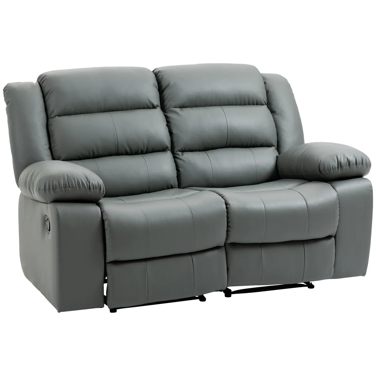 Canapea 2 Locuri Homcom Reclinabila 135 Grade Gri