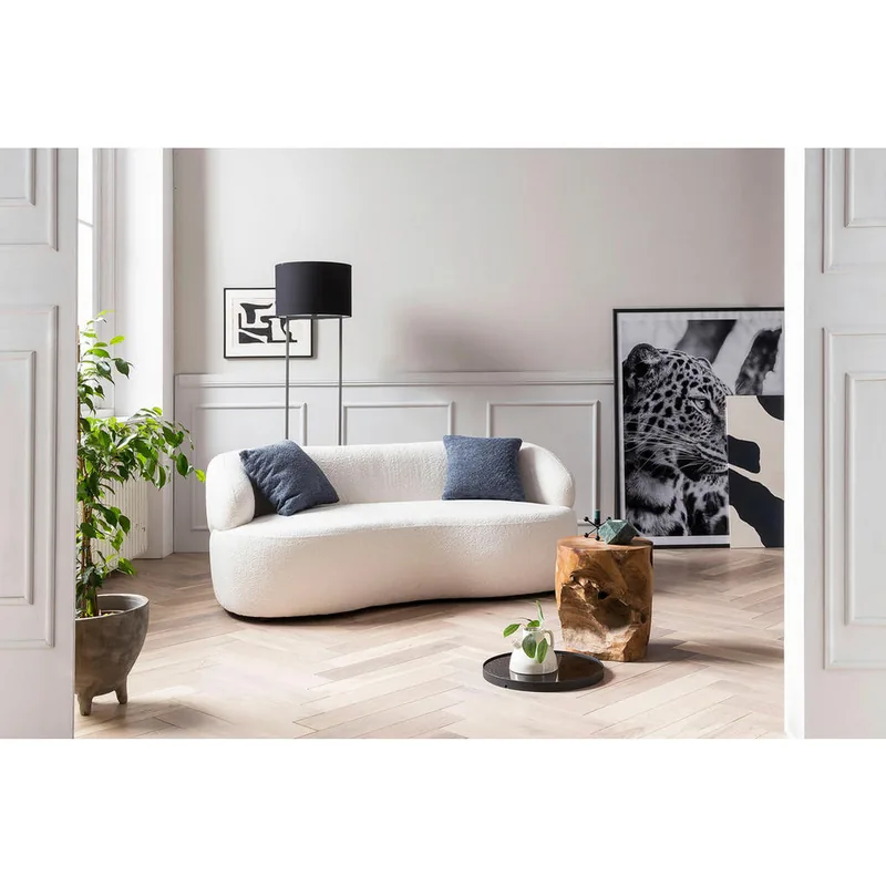 Canapea 2 Locuri Livetastic Textil Alb