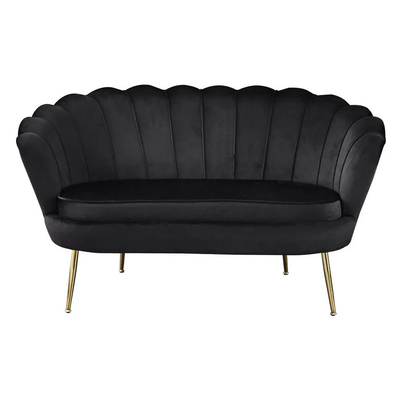 Canapea 2 Locuri Livetastic Textil Negru