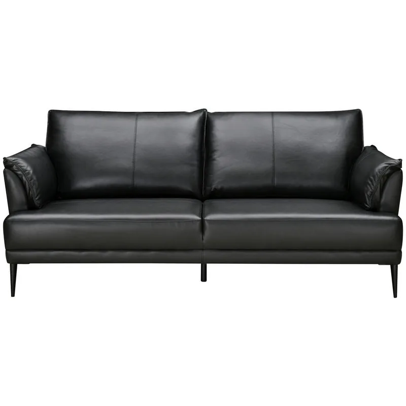 Canapea 2 Locuri Mid.You Textil Piele Negru