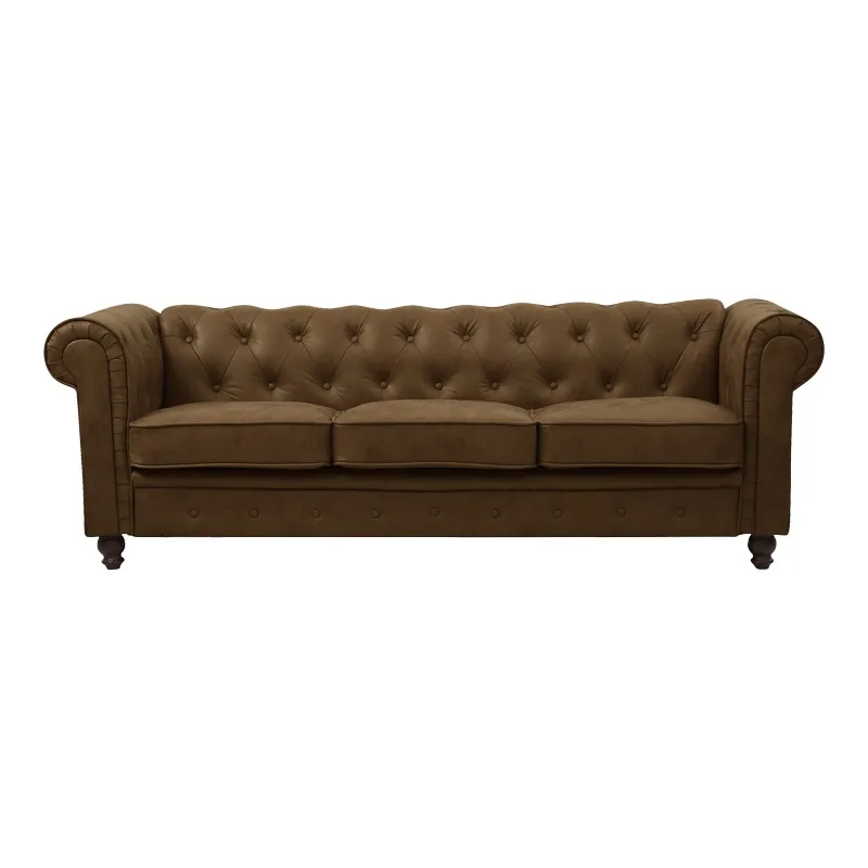 Canapea 2 Locuri Pako World Chesterfield Maro 203x84x67cm
