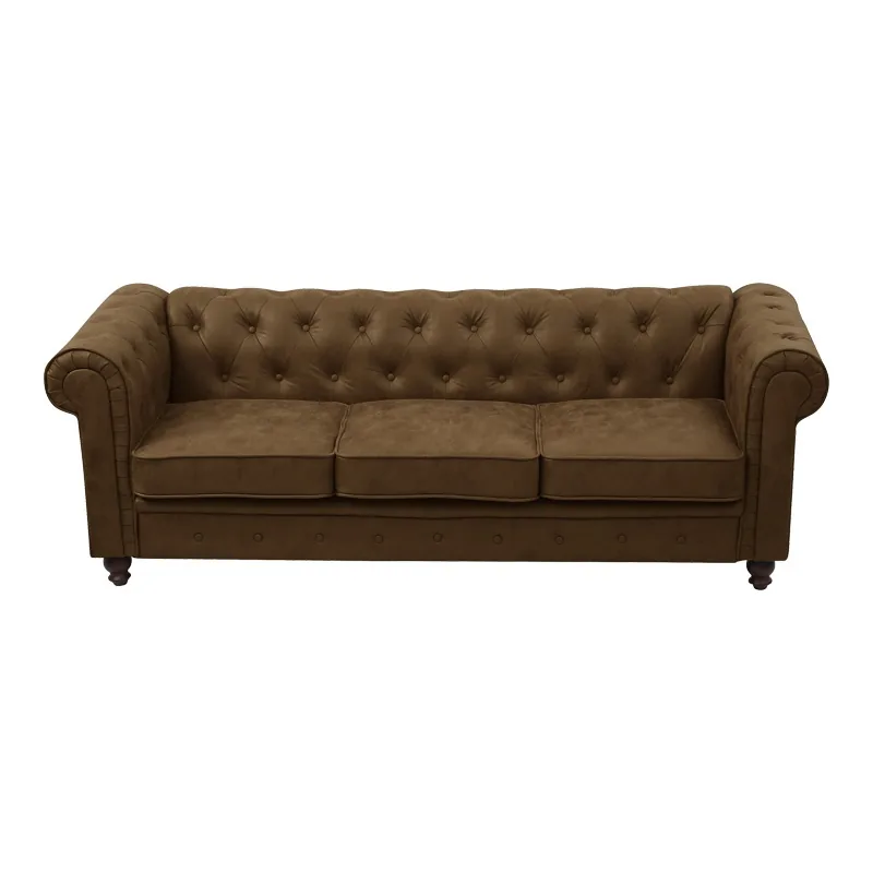 Canapea 2 Locuri Pako World Chesterfield Maro 203x84x67cm - imagine 3