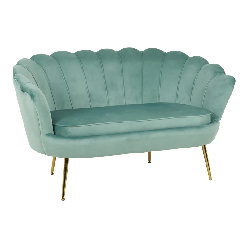 Canapea 2 Locuri Pako World Daimon Verde Deschis 134x70x77cm