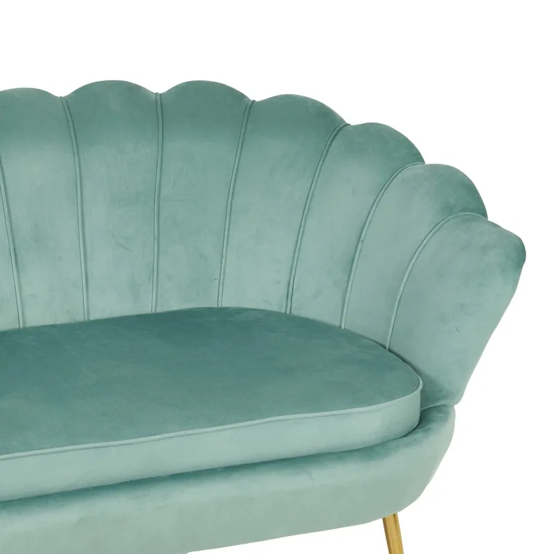 Canapea 2 Locuri Pako World Daimon Verde Deschis 134x70x77cm - imagine 4