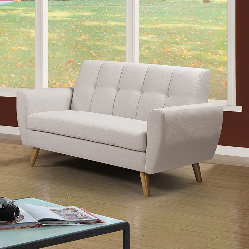 Canapea 2 Locuri Pako World Decency Textil Bej 149x75x86cm - imagine 2