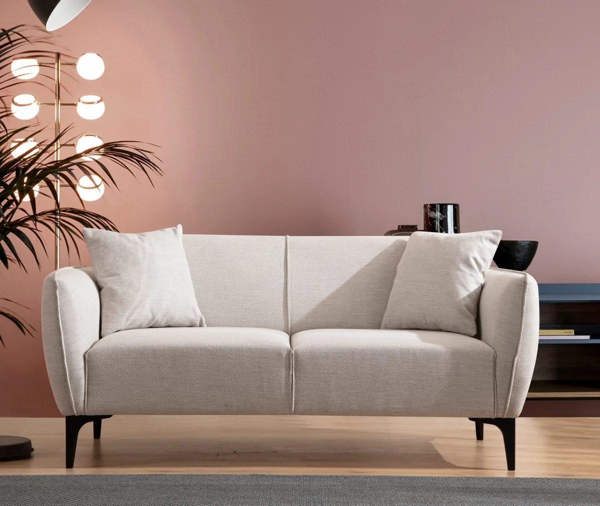 Canapea 2 Locuri Salvador Belissimo Bej 160x67x95cm