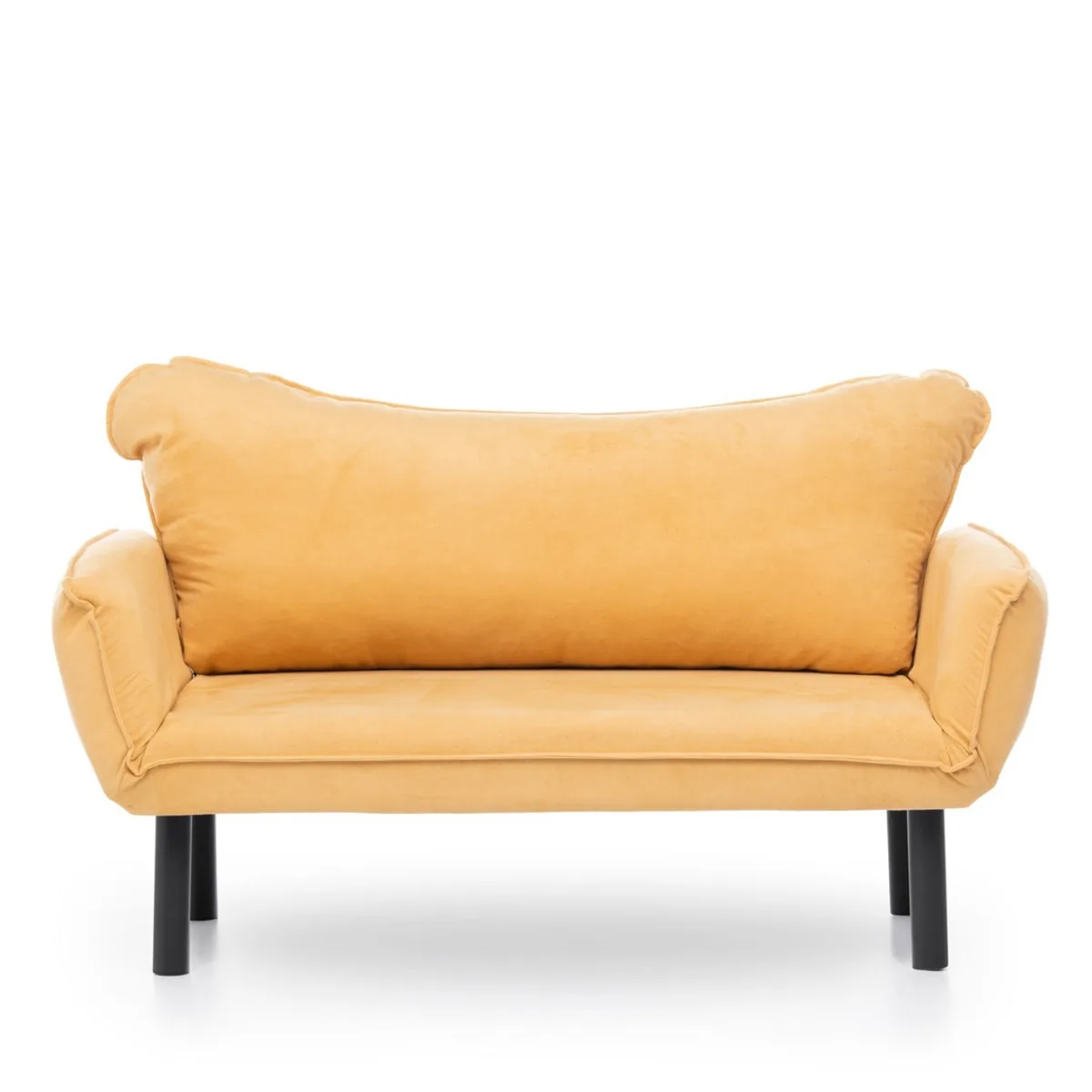 Canapea 2 Locuri Salvador Chatto Mustar 140x70x65 cm - imagine 3