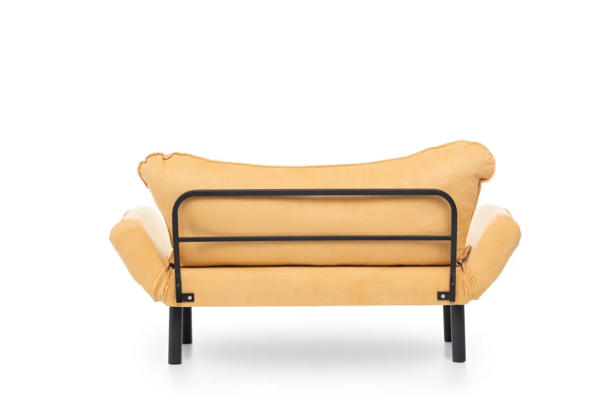 Canapea 2 Locuri Salvador Chatto Mustar 140x70x65 cm - imagine 10