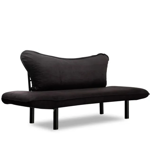 Canapea 2 Locuri Salvador Chatto Negru 63773 - imagine 5