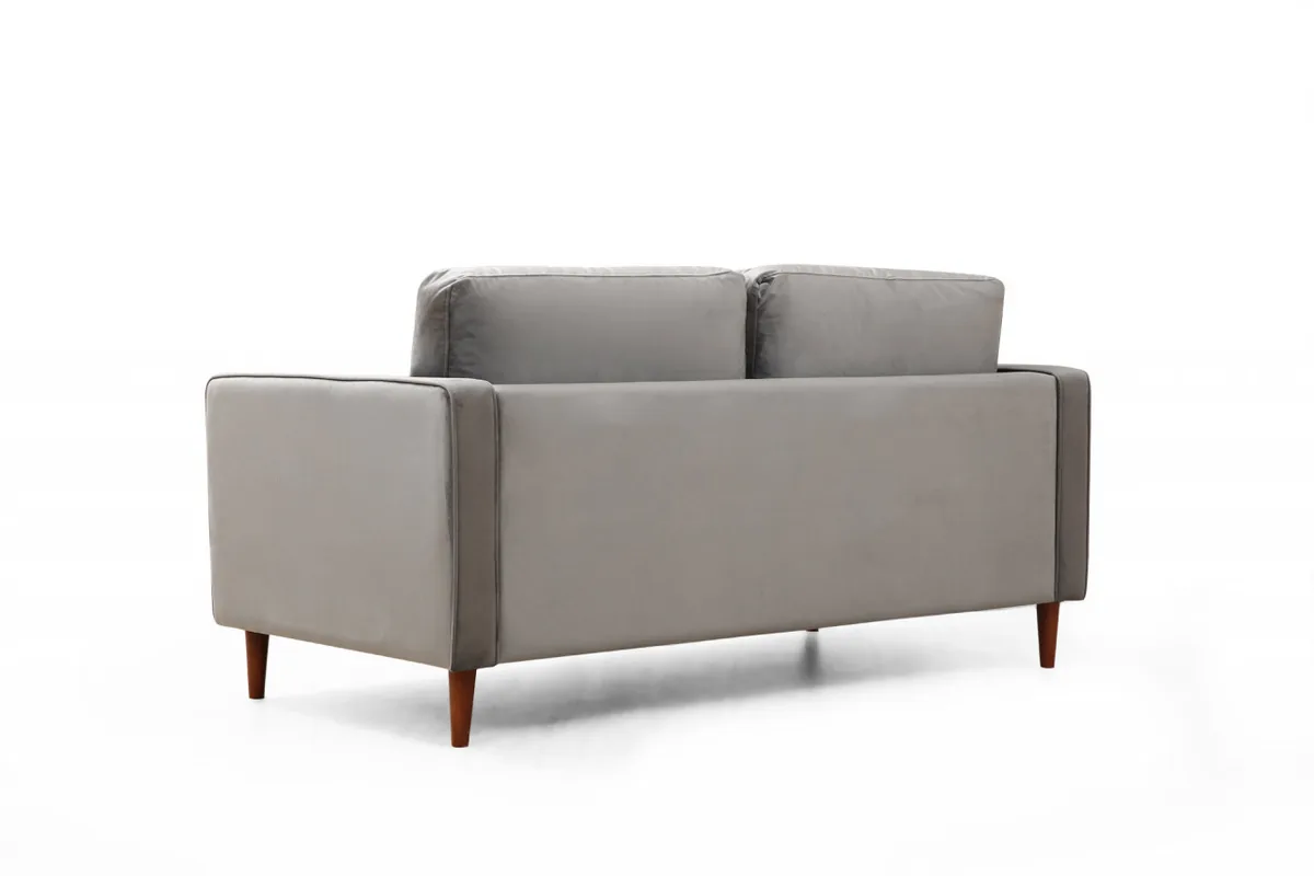 Canapea 2 Locuri Salvador Jaber Gri 178x80cm - imagine 8