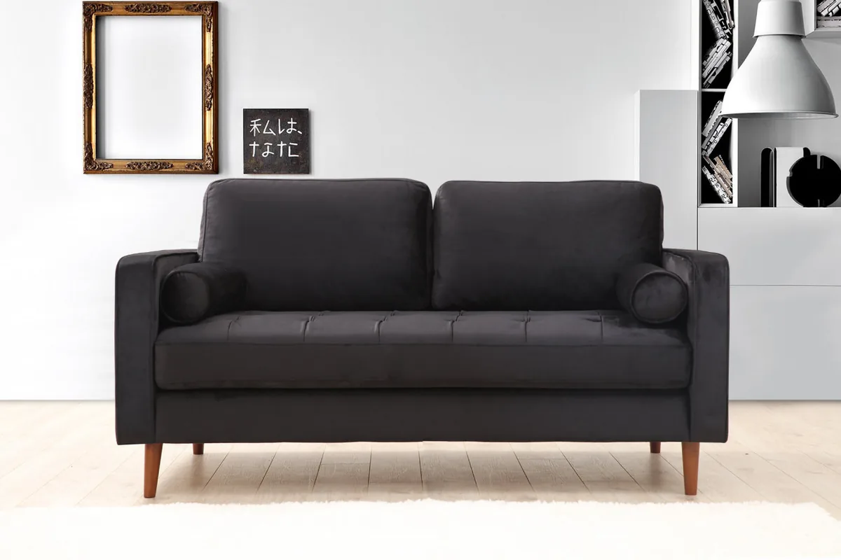 Canapea 2 Locuri Salvador Jaber Negru 178x80cm