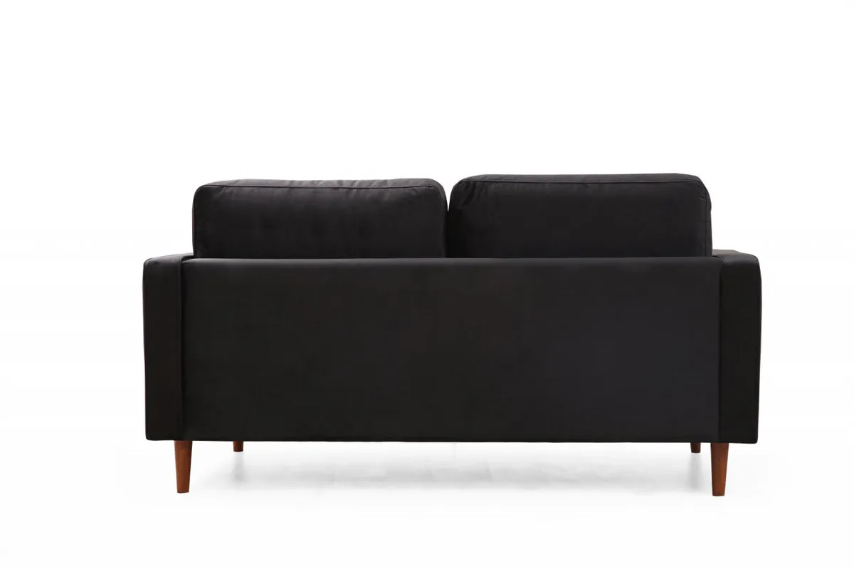 Canapea 2 Locuri Salvador Jaber Negru 178x80cm - imagine 9